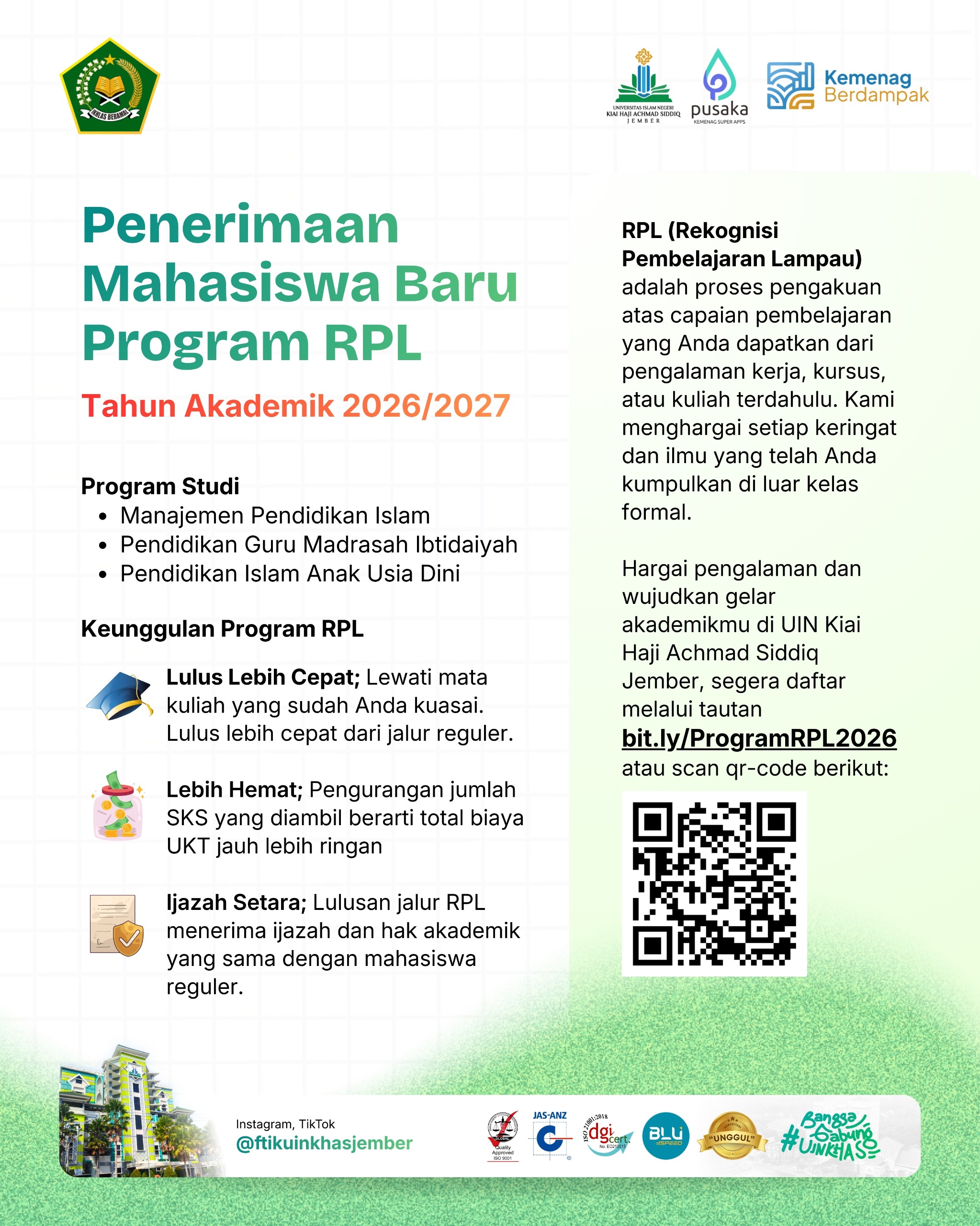 Informasi penerimaan mahasiswa program RPL
